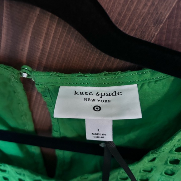 Kate Spade Vibrant Green Eyelet Tank Top - Picture 2 of 3